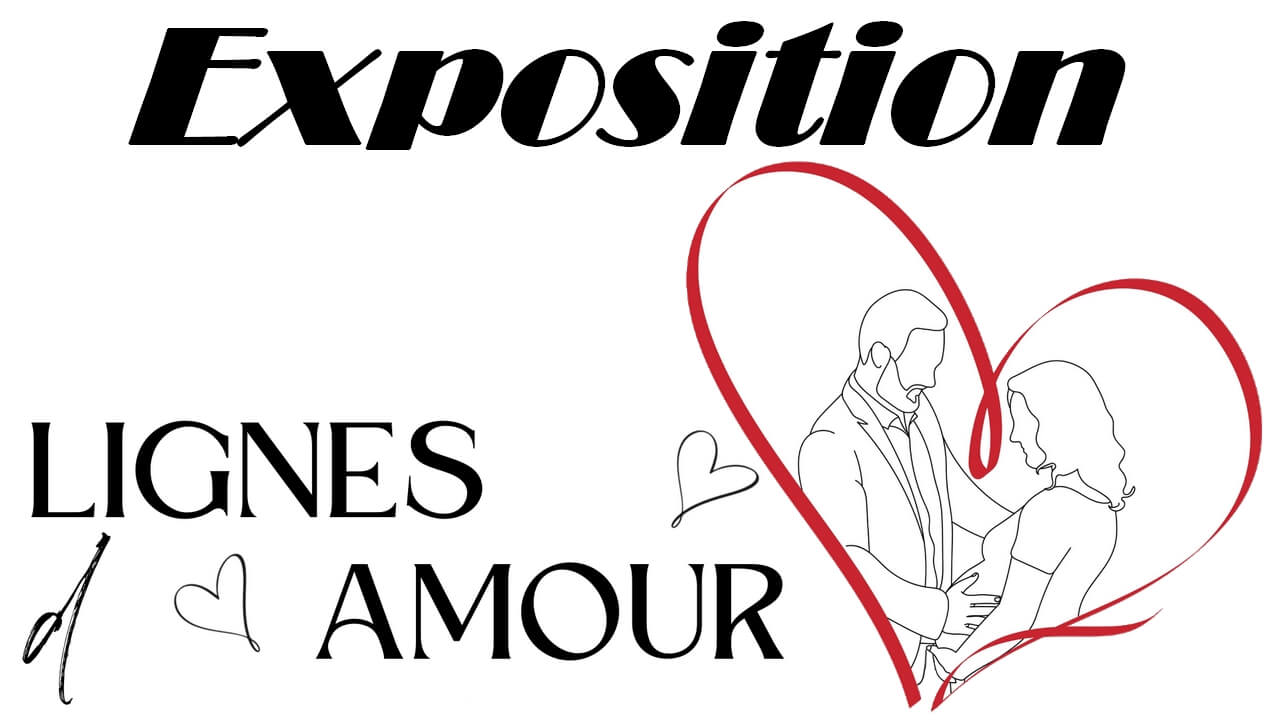 Exposition de mes lines art au salon Chou à Tarbes : Lignes d'amour