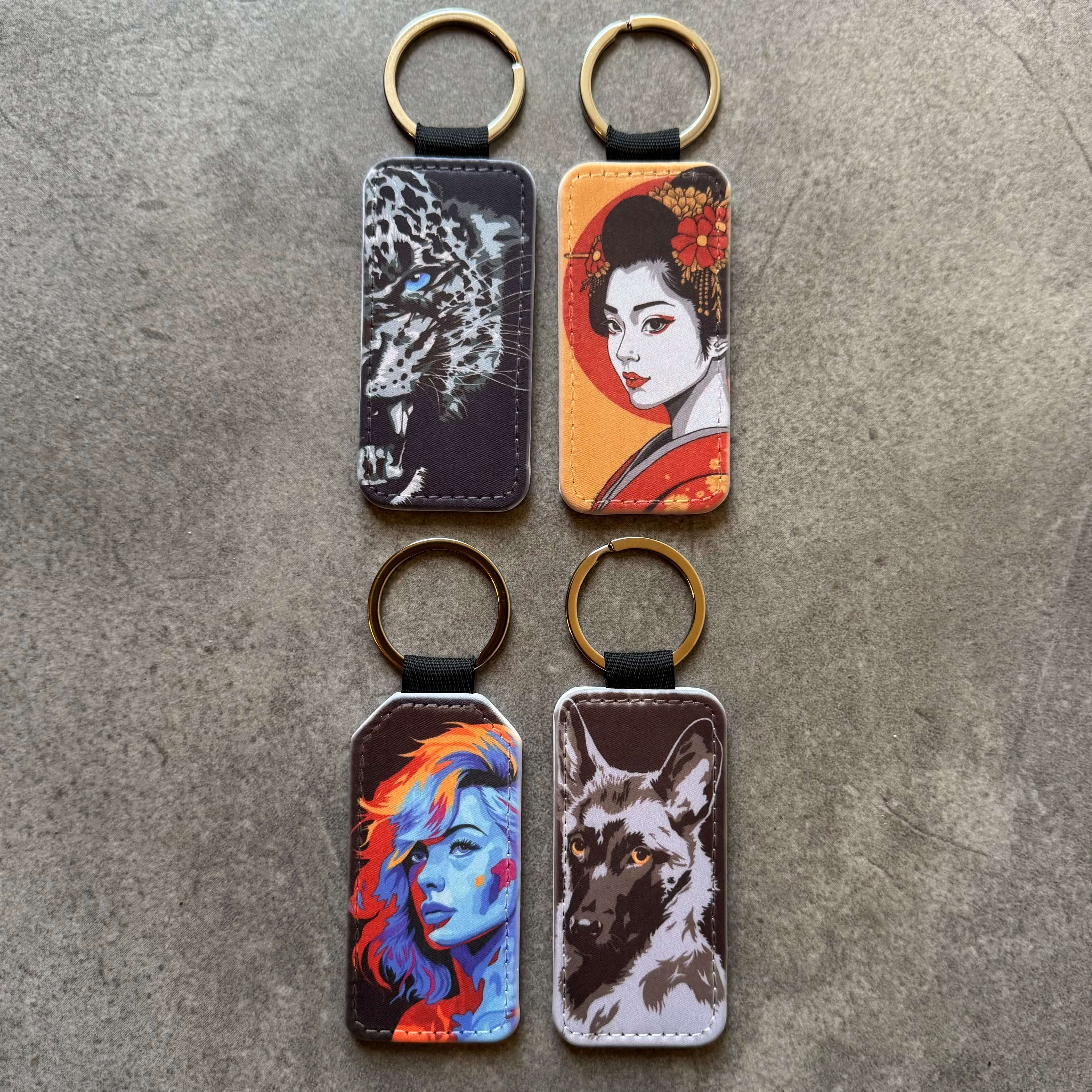 portes clefs simili cuir